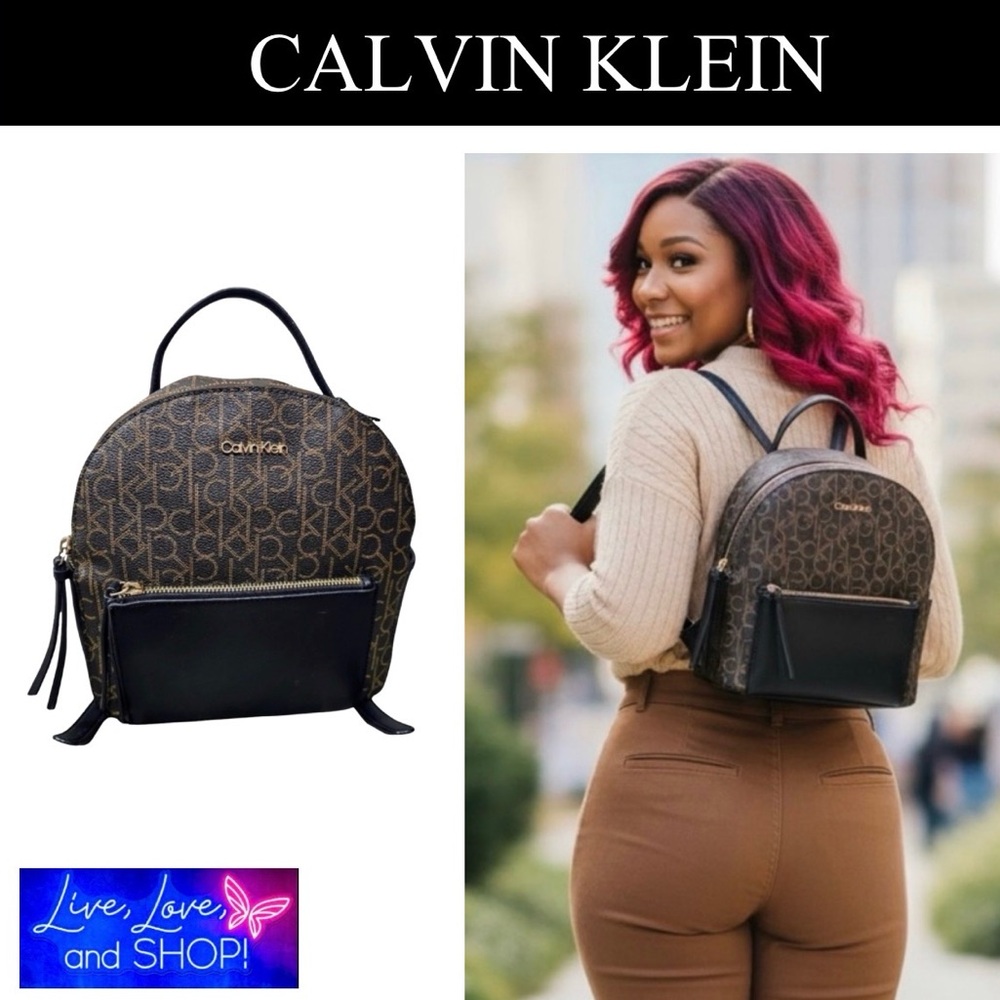CALVIN KLEIN Jessie Organizational Backpack, EUC